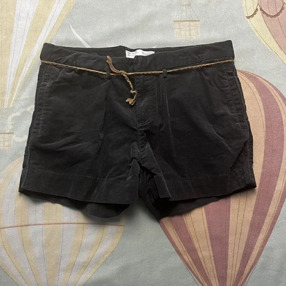 Zara Girls Brown Fine Corduroy Shorts 13-14